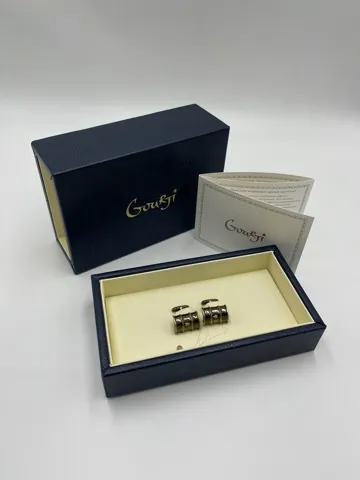 Запонки "Баррель" СЕРЕБРО / ЧЕРНЕНИЕ 12,45 Г